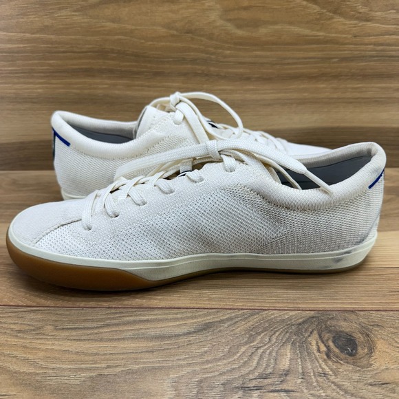 Women’s Cream Knit Athletic Sneakers with Gum Sole - Picture 6 of 11